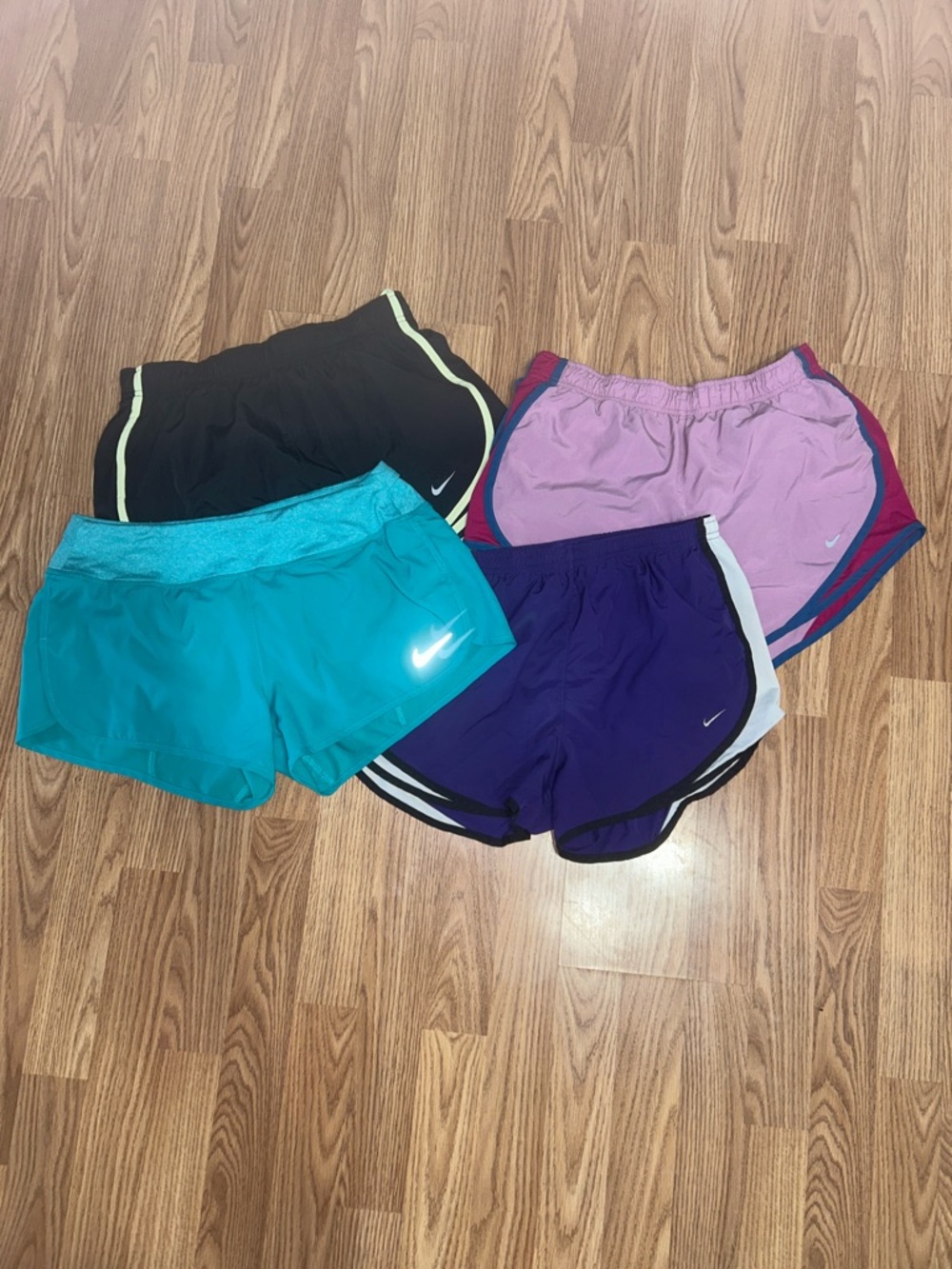 Nike Women's Athletic Shorts Bundle - Teal, Black, Purple, Pink